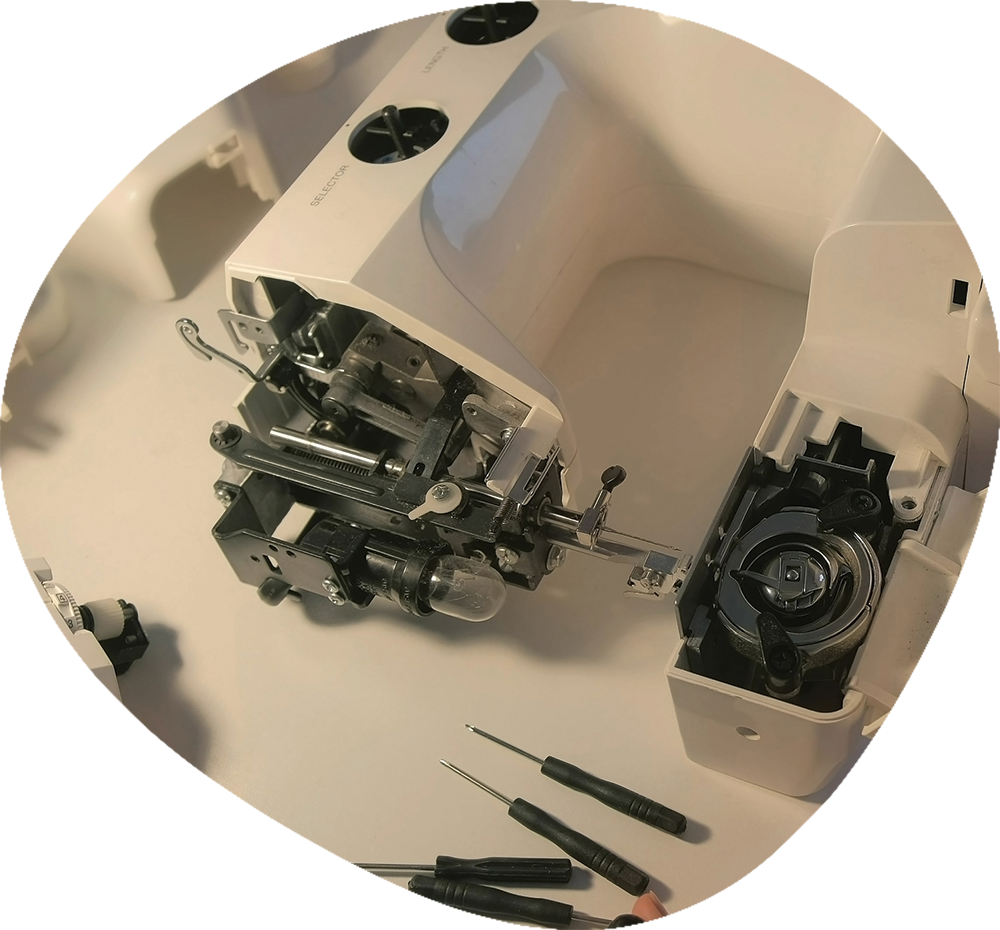 Sewing machine servicing